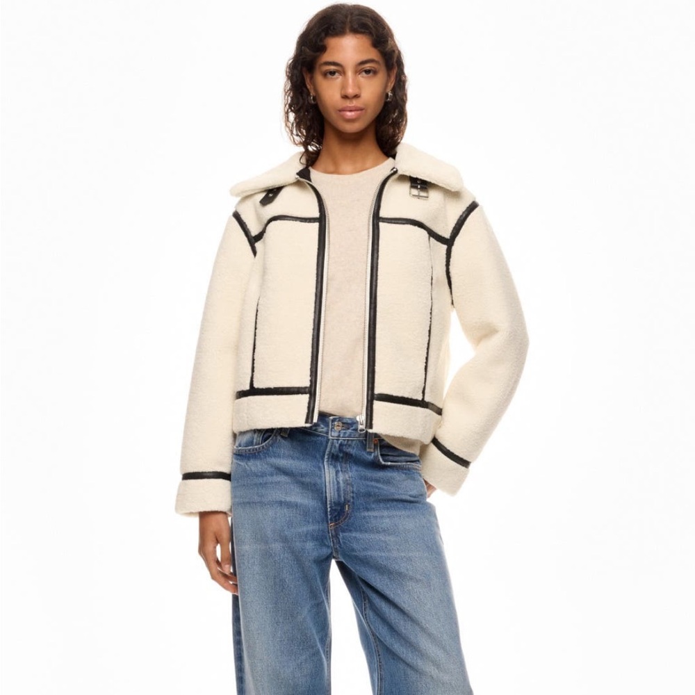 Peter Som Faux Sherling Jacket
